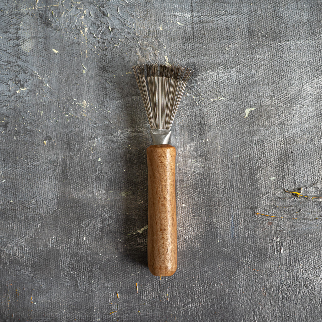 Conjunto de escova de cabelo de bambu para viagem