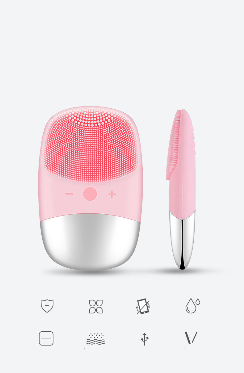 Escova Facial Sónica de Silicone – Limpeza & Massagem